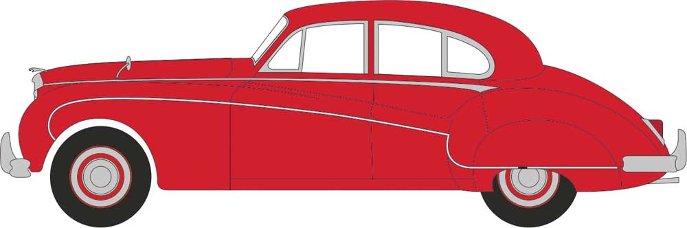 1956 Jaguar MKVIII Sedan - Assembled -- Carmen Red