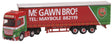 2012 Mercedes-Benz Actros Tractor with Curtain-Side Trailer - Assembled -- McGawn Bros (red, green white)