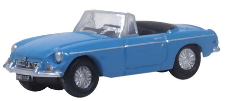 1962 MG MGB - Assembled -- Top Down (Iris Blue)