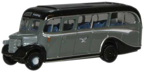 1939 Bedford OB Bus Coach - Assembled -- Seagull Coaches (gray, black)