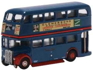 RT Double-Decker Bus - Assembled -- Browns Blue (blue, red)