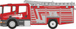 Scania Fire Pump Ladder - Assembled -- Shropshire Fire & Rescue Service (red, silver, white)