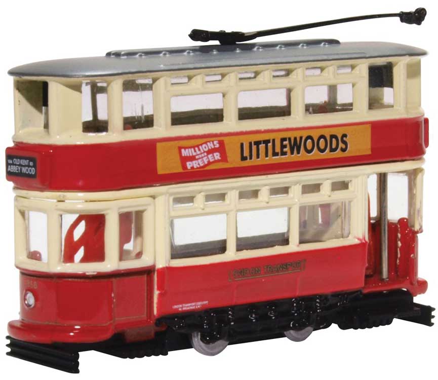 Dick Kerr Double-Deck Trolley - Assembled -- London Transport (red, cream)