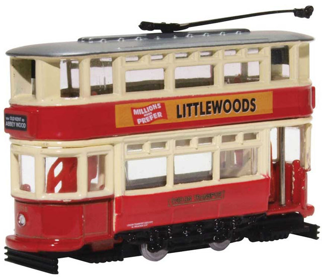 Dick Kerr Double-Deck Trolley - Assembled -- London Transport (red, cream)