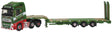 2012 Volvo FH4 with Nooteboom 3-Axle Low Loader Trailer - Assembled -- Cadzow (green, red, white)