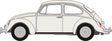1960s Volkswagen Beetle - Assembled -- White