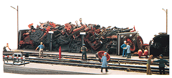 Locomotive scrap yard