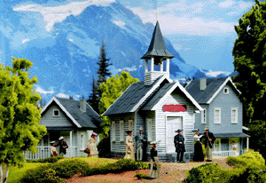 St. George Country Church -- 5-7/8 x 12-3/8 x 14-3/16" 15 x 31.5 x 36cm