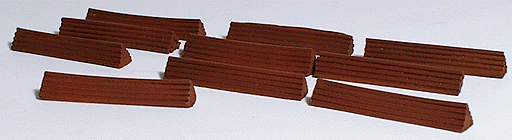 Flatcar Load -- Pipe Normal Pyramid 23' Scale Long & 9" Diameter (brown)