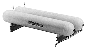 Twin LP Gas Storage Tanks -- Kit - 1-1/2"  3.81cm Diameter, 10"  25.4cm Long
