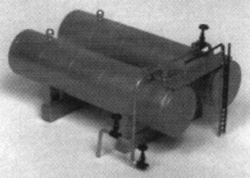 Twin Horizontal Oil Tanks -- Kit - 3/4 x 3"  1.9 x 7.6cm