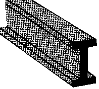 ABS I Beam -- 1/16 x 10"  .16 x 25.4cm pkg(10)