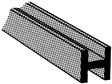 ABS H Columns -- 1/8 x 15"  .32 x 38.1cm pkg(5)