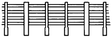 4-Bar Horizontal Fence -- Plastic 20"