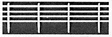 4-Bar Horizontal Fence -- Brass 9-1/2"