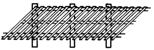 Plastic Picket Fence -- 20"