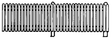 Plastic Picket Fence -- 20"  50.8cm