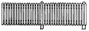 Plastic Picket Fence -- 20"  50.8cm