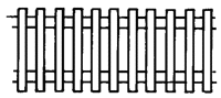 Plastic Picket Fence -- 28"