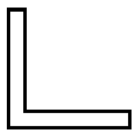 Styrene Structural Shapes - Angles -- 3/64 x 10" Long pkg(10)