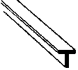 Styrene Structural Shapes - Tees -- 3/64 x 10" Long pkg(10)