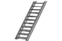 Styrene Stairway -- 12"  30.5cm