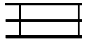 Styrene - Handrails pkg(2) -- 3-5/8" Long
