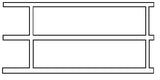 Styrene - Handrails pkg(2) -- 7/16 x 6" Long (3/4" Between Posts)-2