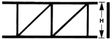 Styrene - Open Web Trusses - Pratt Style pkg(2) -- 1/4 x 4"