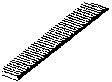 Styrene - Steps/Louvers -- 34-Degree Incline, 3-7/8 x 2-1/8"  9.8 x 5.4cm
