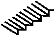 Styrene - Steps/Louvers -- 17-Degree Incline, 3-7/8 x 2-1/8"  9.8 x 5.4cm