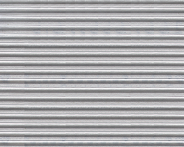 Patterned Sheets - Siding - Corrugated - .020 x 7 x 12" pkg(2) -- White - .080" Spacing