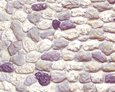 Patterned Sheets - Stone Wall - .020 x 7 x 12" pkg(2) -- .310" Beige Stones