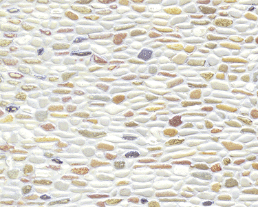 Patterned Sheets - Stone - Field Stone - .020 x 7 x 12" pkg(2) -- .250" Beige Stones
