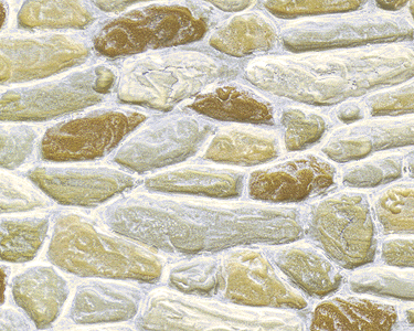 Patterned Sheets - Stone - Field Stone - .020 x 7 x 12" pkg(2) -- .575" Beige Stones