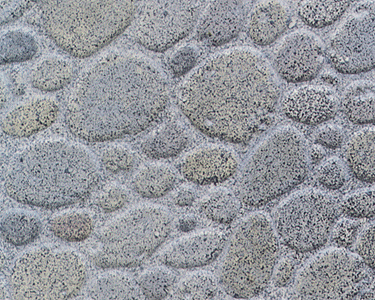 Patterned Sheets - Stone - Random Polished - .020 x 7 x 24" -- 1" Beige Stones
