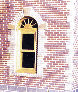 Patterned Sheets - Brick Relief - .020 x 7 x 24" -- .720" Red Bricks