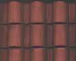 Patterned Sheets - Roofing - Spanish Tile - .020 x 7 x 24" -- .500" Red Tiles