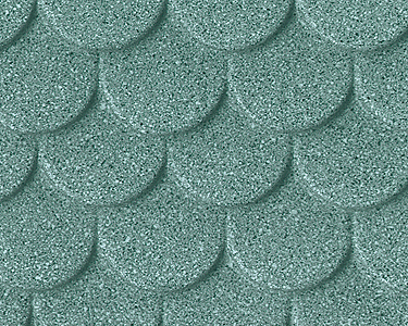 Patterned Sheets - Roofing - Scalloped Tile - .020 x 7 x 24" -- ,785" Red Tiles
