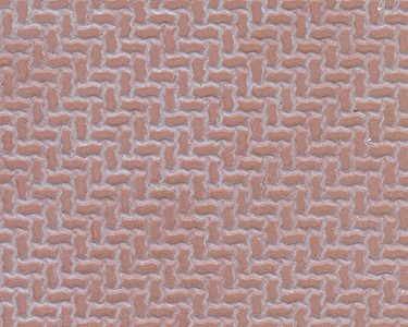 Patterned Sheets - Stone - Interlocking Paving - .020 x 7 x 12" pkg(2) -- .150" Red Stones