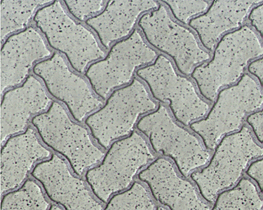 Patterned Sheets - Stone - Interlocking Paving - .020 x 7 x 24" -- .650" Red Stones
