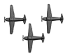 Plastic Scale Airplanes - 1:200 -- Prop: 5/16, Wingspan: 2-1/8, Length: 1-11/16