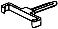 Ladder Clips (Clear Acrylic) -- Fits Ladder #90423 (Sold Separately) pkg(5)