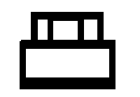 Support Flange (Gray Acrylic Plastic) pkg(5) -- 1/16"