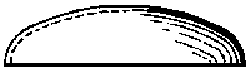 Acrylic Domes-Elliptical -- 3/8"  1cm Diameter pkg(5)