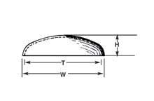 Dome Elliptical 3.75"