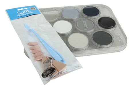 7-Color Modeler's Weathering Kit -- Grays, Grime & Soot