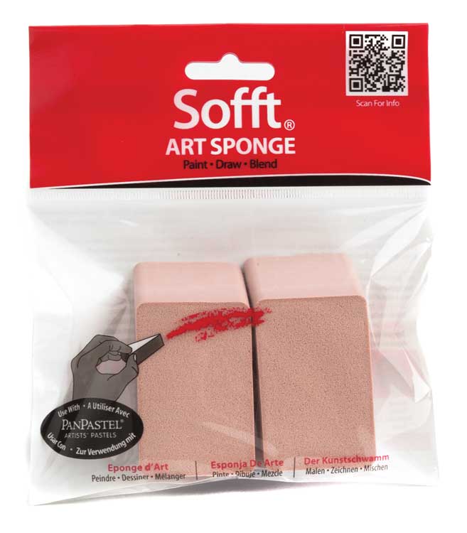 Panpastel Sofft Art Sponges -- Sofft Angle Slice - Flat pkg(2)