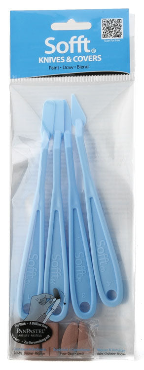 Panpastel Sofft Knives & Covers -- Mixed 4/8