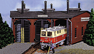 2-Stall Roundhouse -- 28-1/2 x 30-1/8 x 13-13/16"  72.5 x 76.5 x 35cm